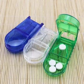 새로운 휴대용 약 분할기 약/비타민/정제 절단기 약통 보관함 정리함 [NO.2] New Portable Pill Splitter for Pills/Vitamins/Tablets Storage Organizer [NO.2]