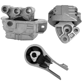 HLUCHY Engine Motor & Transmission Mount Set 3PCS Replacement for Jeep Compass 2.4L 6 Speed Automatic 2017-2022 GP3487 GP3499 GP3501