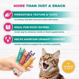 Beloved Pets Creamy Lickable Cat Treats & Wet Squeeze Tubes – Tuna Mix, Liquid Cat Snacks, Urinary Care, Multivitamin Treats for Cats & Small Dogs, Lick Up (10 Ounce (Pack of 1), Tuna Mix 20 Sticks)