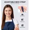 Syntus 12 Pack Bib Apron, Unisex Aprons Adjustable Waterdrop Resistant