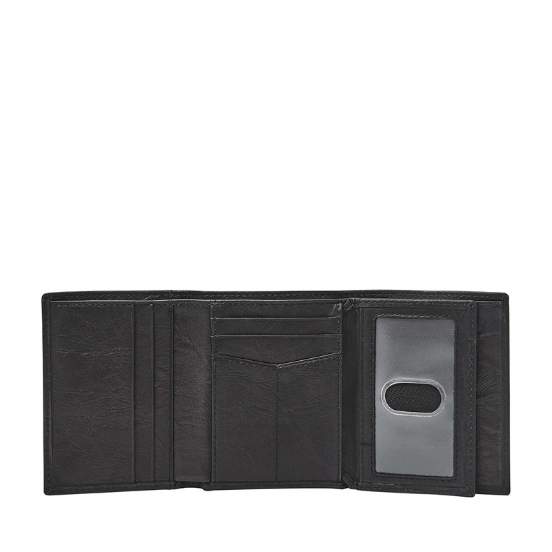 Fossil Tri-Fold Wallet Neel, black