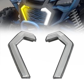 KEMIMOTO LED Turn Signal Fang Lights, Compatible with Talon 1000R/1000X/1000X-4, 2PCS Front Grill Lights Impact-Resistant, Waterproof Grille Accent Lamps, Easy Install 2022-2025 Replace Accessories