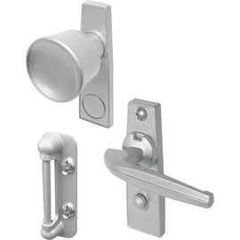 Prime-Line K 5000 Tulip Knob Latch, 1-3/4 In. Mounting Holes, Aluminum (1 Set)