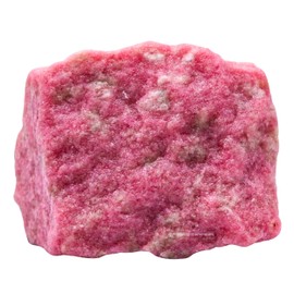 Thulite Raw Crystals and Healing Stones, Natural Rocks for Tumbling and DIY Raw Stones and Crystals (2 Pieces)