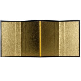 Mini Gold Folding Screen (Seiwa Kin) Four Songs H120xW270