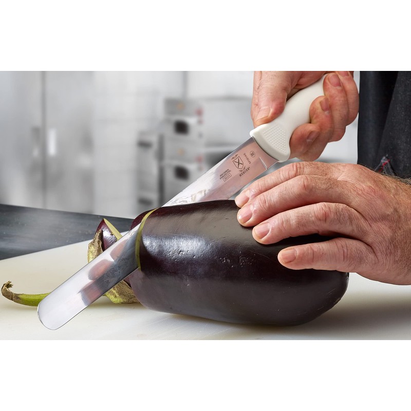 Mercer Culinary Ultimate White 12" Plain Edge Slicer Knife
