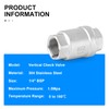 ERGAOBOY Vertical Check Valve, 1/4" BSP Female SUS 304 Vertical