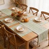 Boho Table Runner and Placemats Set of 6, Modern Farmhouse