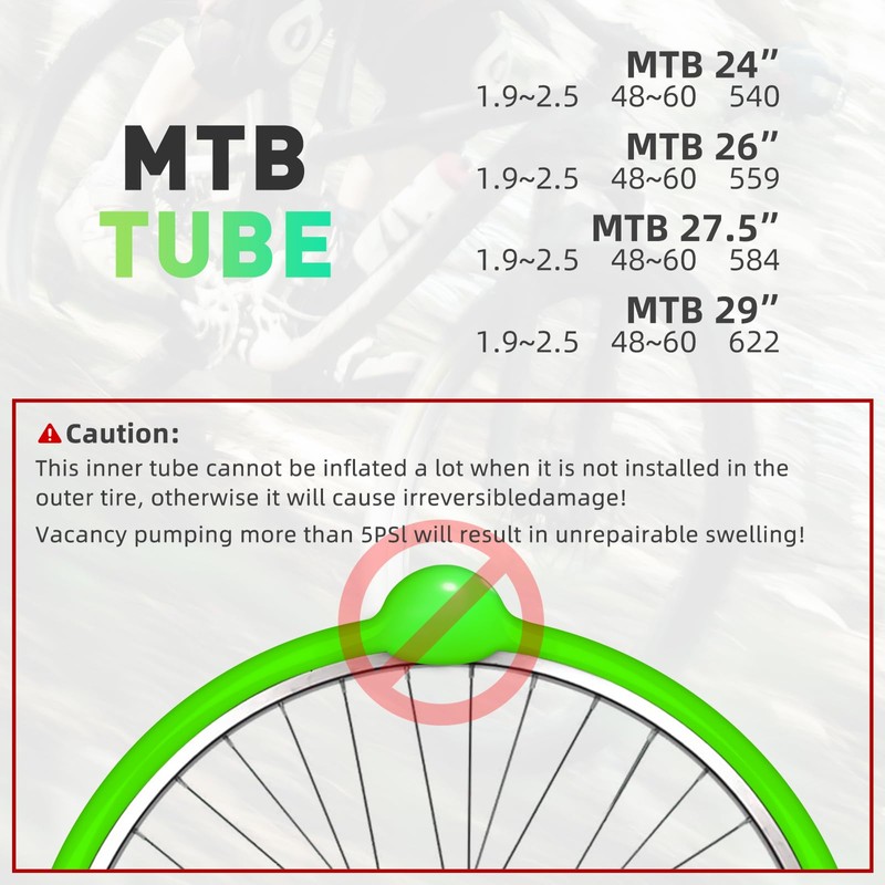 CYCLAMI MTB Bicycle Inner Tube TPU 65 g Ultralight MTB29