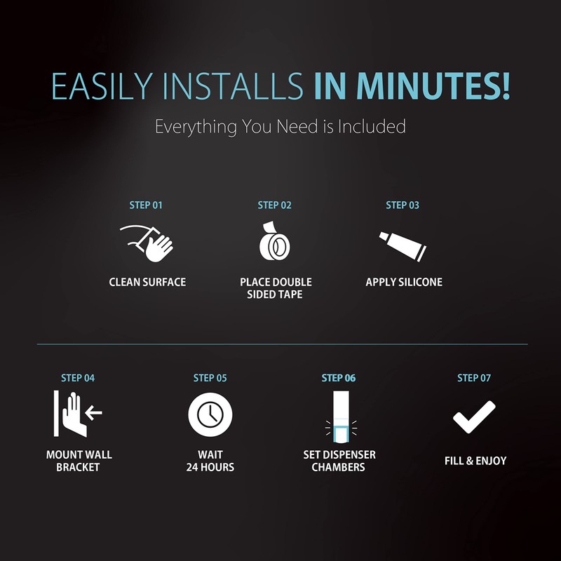 Better Living Products 77384 CLEVER Soap and Shower Triple Dispenser,