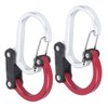 2-Piece Carabiner Hook Aluminium Carabiner Hook Outdoor Multifunctional Quick Release