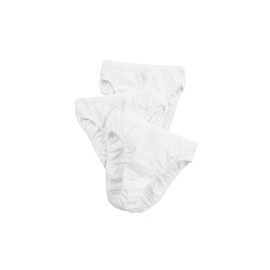 Fruit of the Loom Women's 3 Pack Cotton Hi-Cut Brief Panty, White, 7