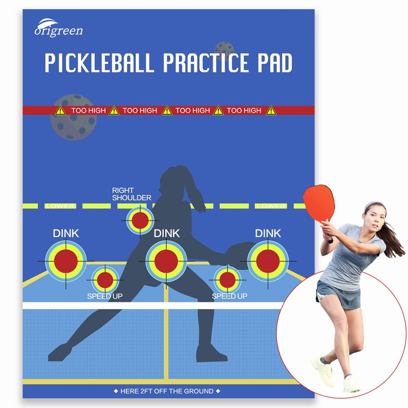 Pickleball Practice Pads - Dink Master Exercise Rebounder Aids (Blue,