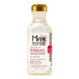 Maui Moisture Shine + Awapuhi Moisturizing Vegan Conditioner with Oils for Shiny Hair Silicone & SulfateFree Surfactant Aloe Conditioner to Hydrate Detangle Hair, Coconut, 13 Fl Oz