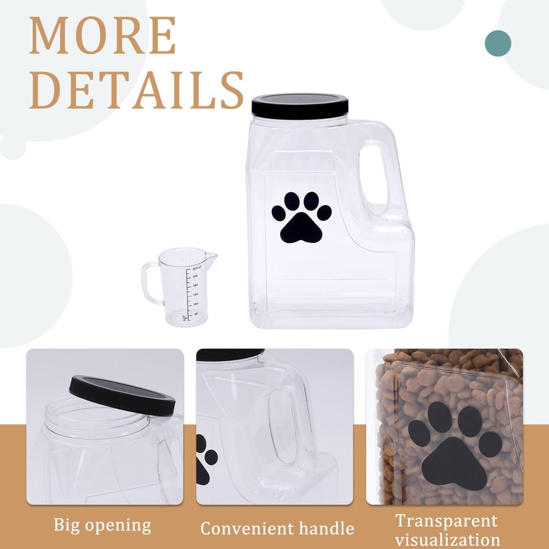 Morezi Dog cat Food Storage Container for Dry Food lid