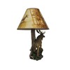 North American Bull Moose Table Lamp with a 12-Inch Diameter