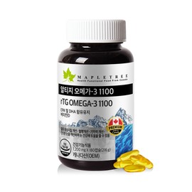 Maple Tree rTG Omega-3 1100 1,200mg x 180 Capsules / 메이플트리 rTG 알티지오메가3 1100 1,200mgx180캡슐