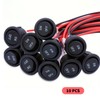 MAEZOE 10-Pack 12V Round Rocker Switch, SPST 20mm Mini 12