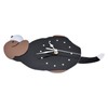 Wall Clock Self Adhesive Waterproof 3D Effect Silent Movement Dog