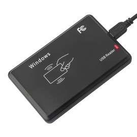 Lector de tarjetas sin contacto EM4100 Tap para encimera de 125 khz, lector de tarjetas de identificación USB, compatible con Windows, Mac, Linux, And