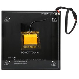 3D Printer Heated Bed, 3D Parts Heater Bed -Shake -Vibration for Ender 3X 3D Printers for 3D Printer