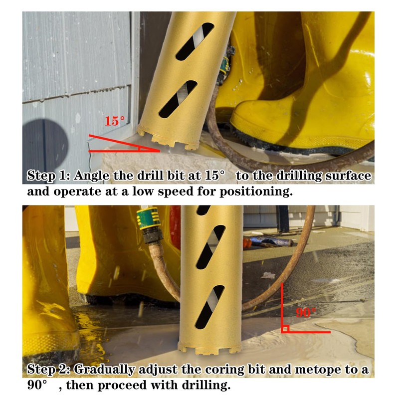 4.5" Dry Core Drill Bits for Cured Concrete with Rebar