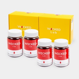 Ruby Gummy Bear Acabi Prebiotics Plant-based Vegan Gummies 4 Bottles / 루비구미베어 애사비 프리바이오틱스 식물성 비건구미 4병