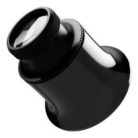 Mercader Digital 3 Pzs Lupa Monocular 20x Lente Cristal Joyero Relojero Ojo