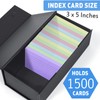 Harhana 3x5 Index Card Holder Card File Box Organizer, Hold