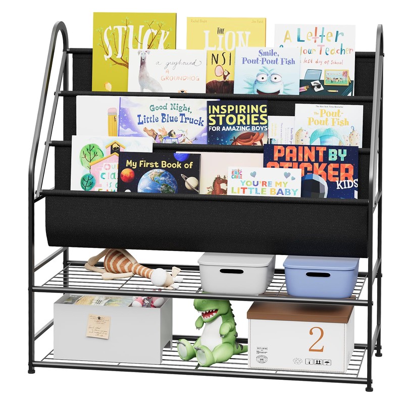 aboxoo Kids Bookshelf Freestanding Bookcase for Living Room, 32 in