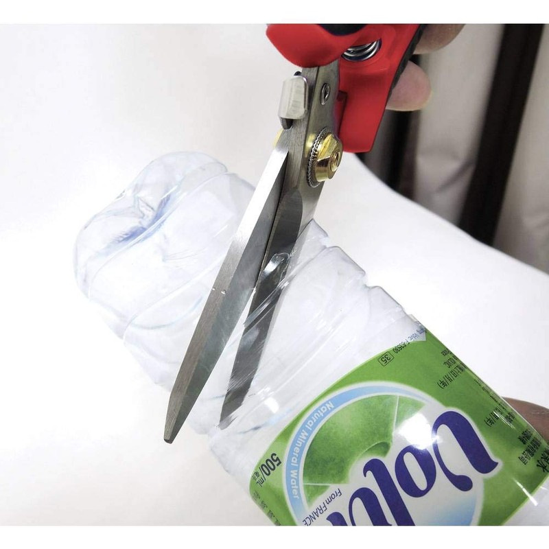 TOOLCRAFT Combination Scissors, Stainless Steel Cutting Blades, Non-Slip Handle, Universal