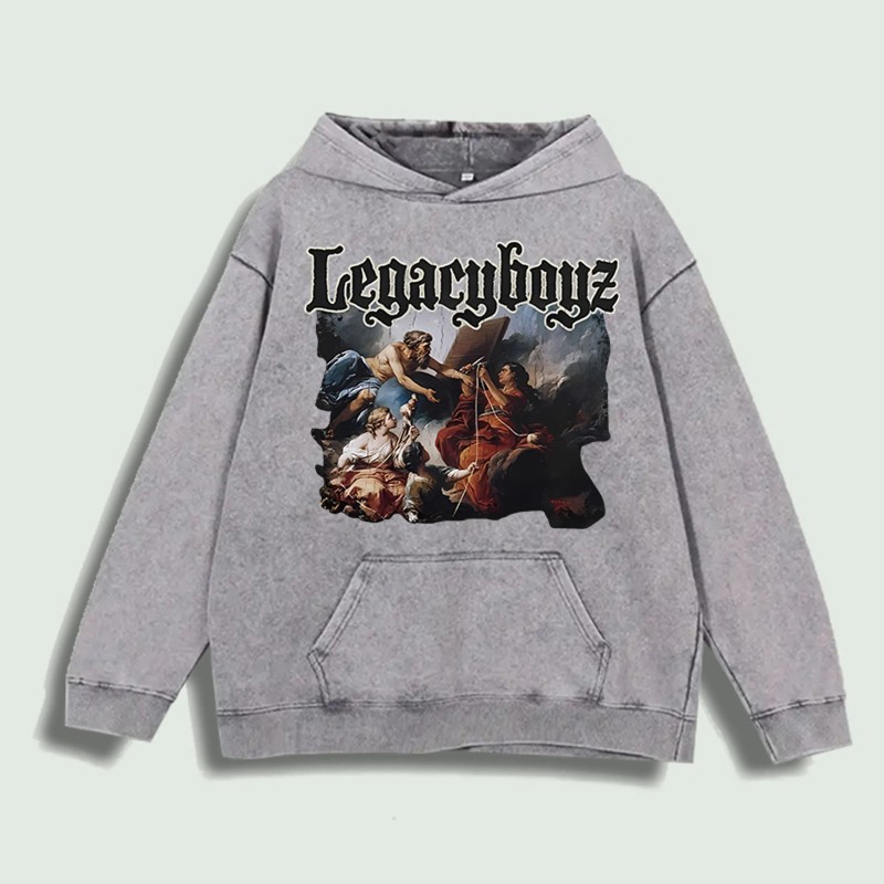 Legacyboyz Classic Art Graphic Hoodie 100% Cotton US Warehouse 6