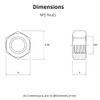 M5 (5mm) Steel Hex Nuts - Standard Thread - Pack