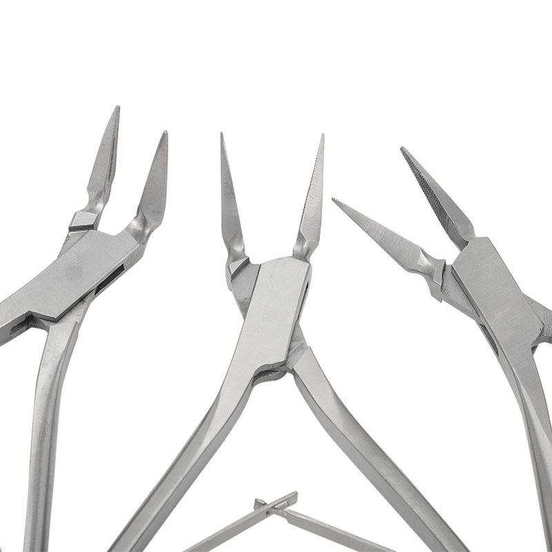 3pcs Residual Root Forceps Set Stainless Steel Dental Root Fragments