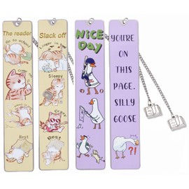 Cute Bookmarks for Book Lovers,A Metal Bookmark with a Unique Two Sided Pattern is a Gift for Book Lovers,Suitable for Book Marks for Reading Women