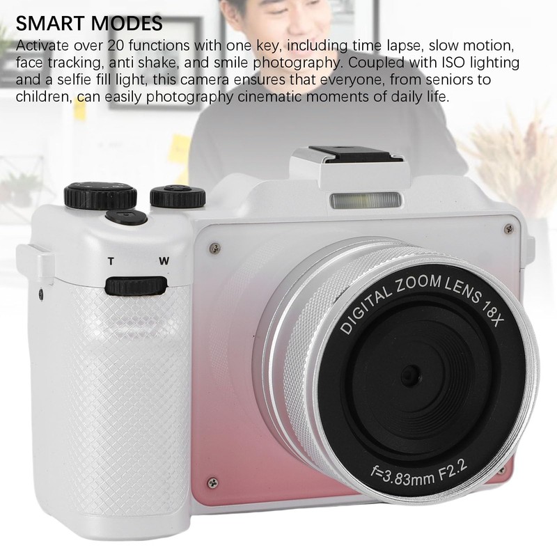 Dpofirs Digital Camera, 5K 80MP Dual Screen Vlogging Camera with