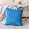 Artscope Cozy Striped Corduroy Pillow Covers Super Soft Decorative Square