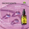 HERBALICIOUS Liquid Biotin Collagen Keratin 4fl oz Formula Hair Skin