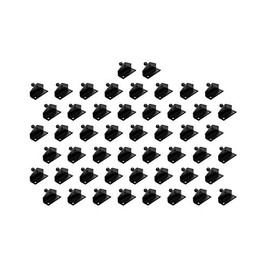 10mm Ball-Stud Brackets (50 Pack) (2"L x 0.75"W x 1.125"H) - Black Powder-Coating over Zinc-Plating - Gas Strut Lift Support Fittings RT-60-00003-50