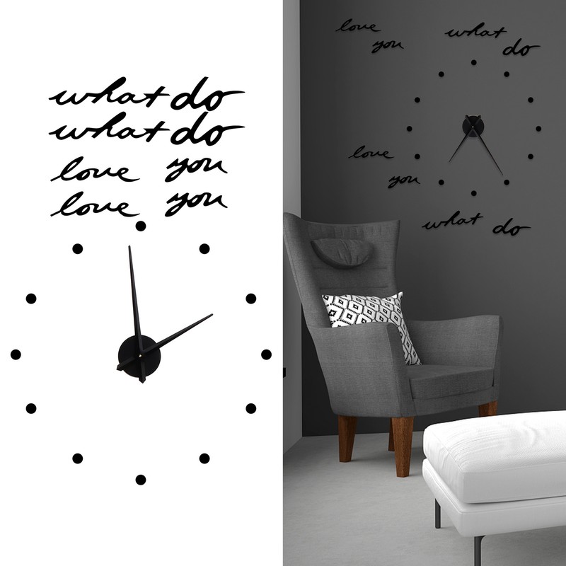 Innovative DIY Wall Clock Stylish Mirror Surface Sticker Clock Modern