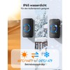 TECKNET Wireless Bell, IP65 Wireless Bell Set, Outdoor Waterproof, Wireless
