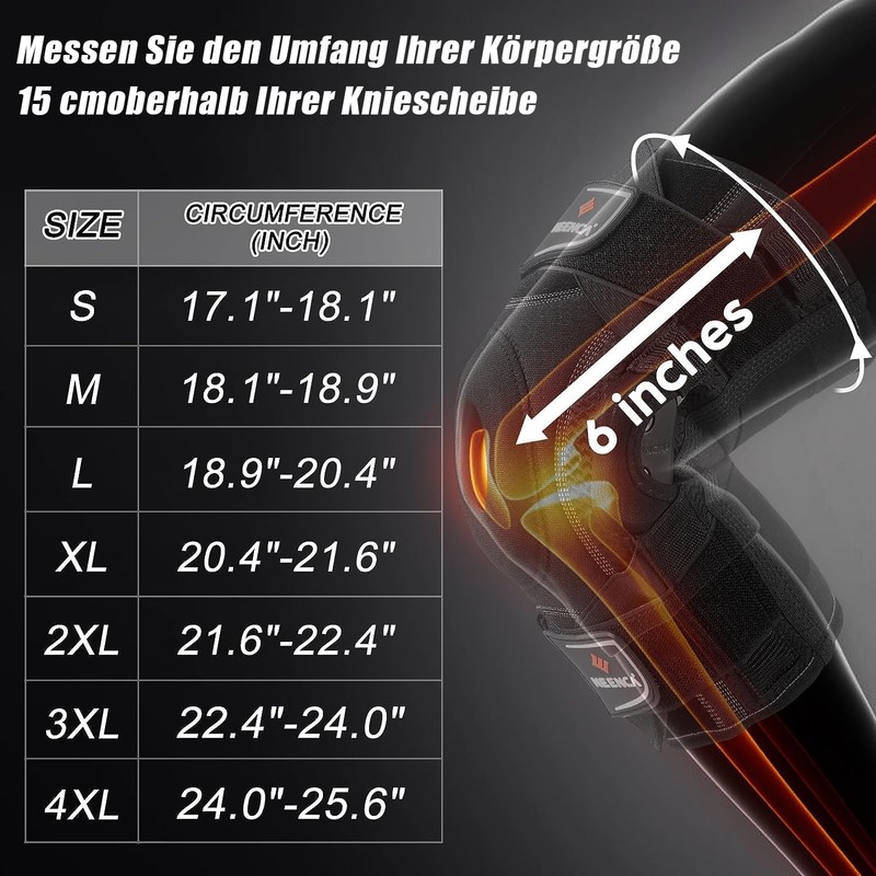 NEENCA Knee Brace for Knee Pain, Adjustable Knee Support with