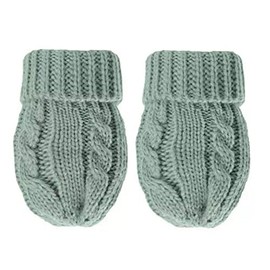 Baby Infant Knitted Cable Mitts Mittens Boy Girl Nb-12 Months, Green