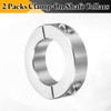 sourcing map 2 Pcs Double Split Shaft Collar 1-3/8" Bore,