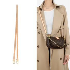 BEUDW Vachetta Leather Crossbody Strap for SPEEDY L V Handbag Replacement Shoulder Strap