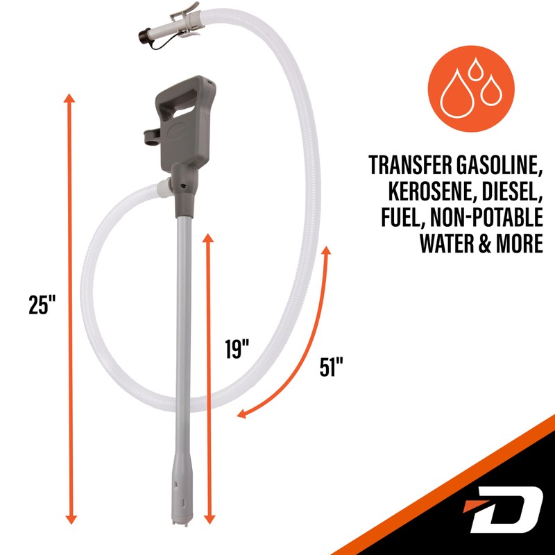 Deway Automatic Fuel Transfer Pump with Auto-Stop and Beep, Powerful