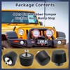 4Pcs Black Rubber Bumper Cushion Hood Bump Stop Fit for