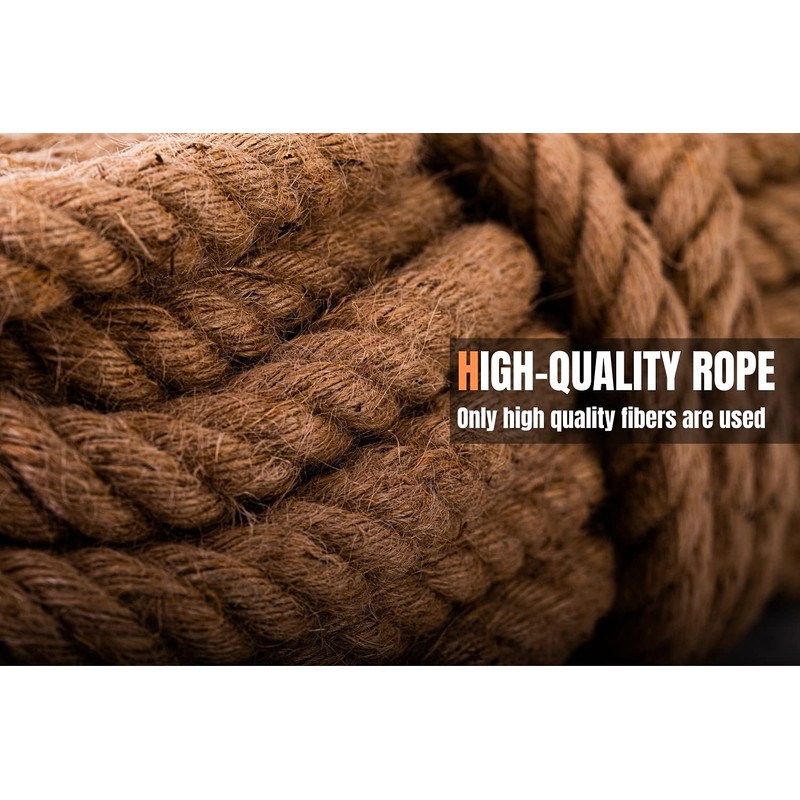 Manila Rope 3/4″×100′ - Nautical Ropes - Natural Jute Rope