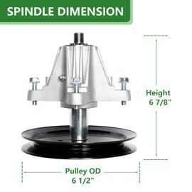 Mower 46 Deck Rebuild Kit Compatible with MTD Cub Ca det Cra ftsman LTX1045 LTX1046 LTX1046V Includes 2 Spindle 618-04865 618-04636, 2 Blade 742-04244, 742-04290, 2 Idler 956-04129, 1 Be lt 754-04219