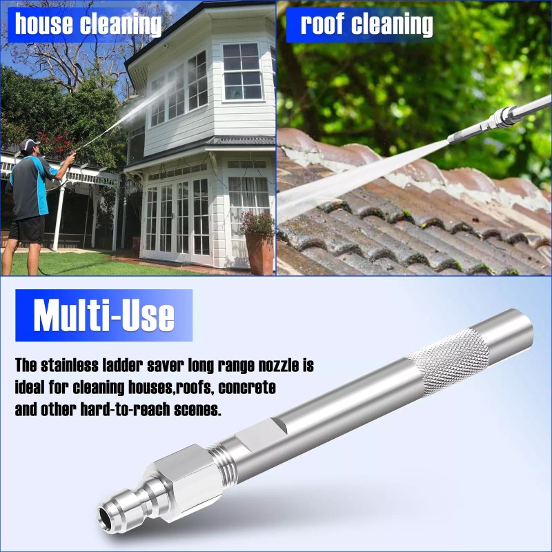 JOEJET Pressure Washer Long Range Chemical Nozzle Shooter Tip Power